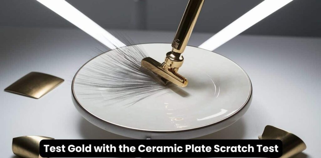 Test Gold with The Ceramic Plate Scratch Test