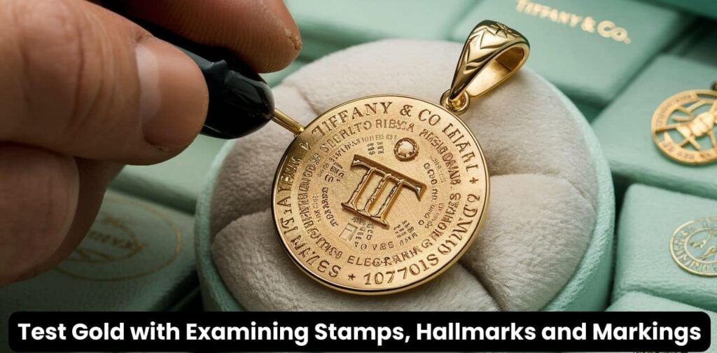 Test Gold with Examining Stamps, Hallmarks and Markings